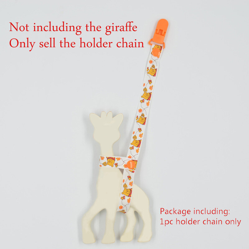 35CM BABY Giraffe holder chain clip teehter holder anti lost teether clip chain ciuccio clip per ciuccio B0832