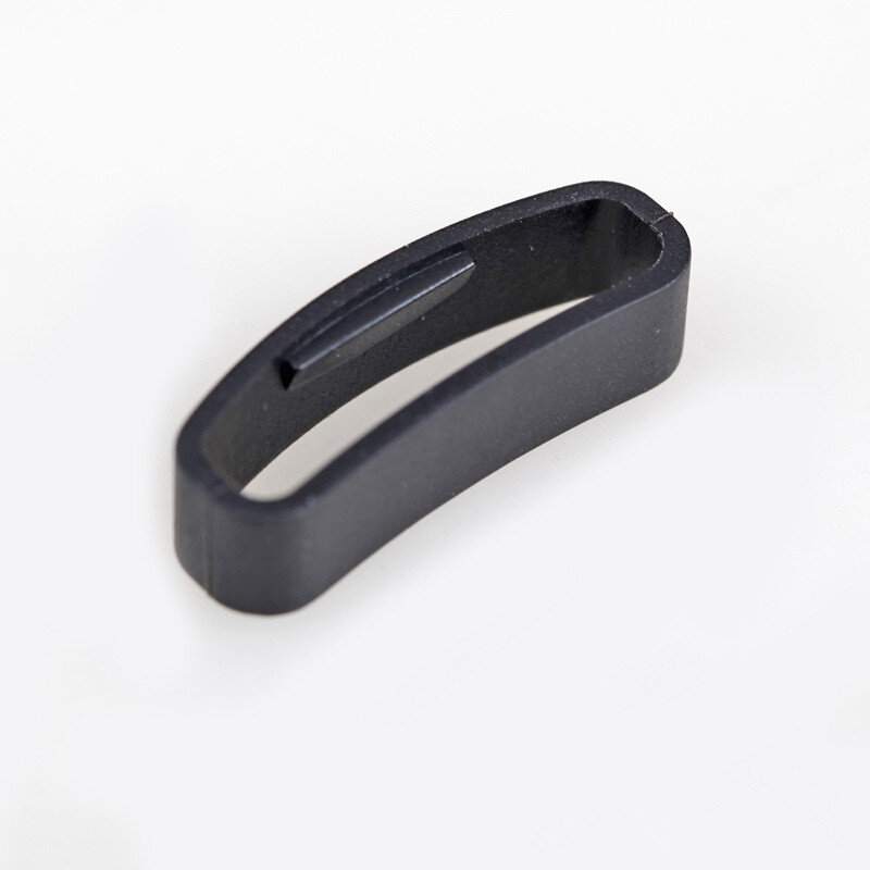 2 Stuk Zwart Ringvormige Siliconen Rubber Vervanging Watch Band Keeper Houder Retainer Loop Ring Voor Suunto Horloge Band Accessoires