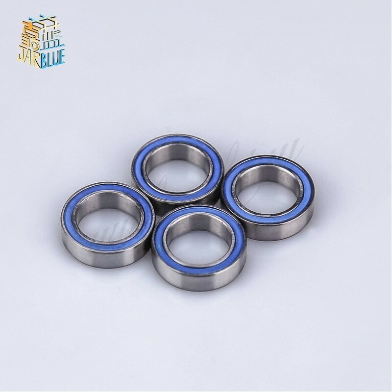 10PCS 8X12X3.5mm MR128 2RS  8x12x3.5 ABEC3 Blue Rubber Seals bearing Model bearing By JARBLUE