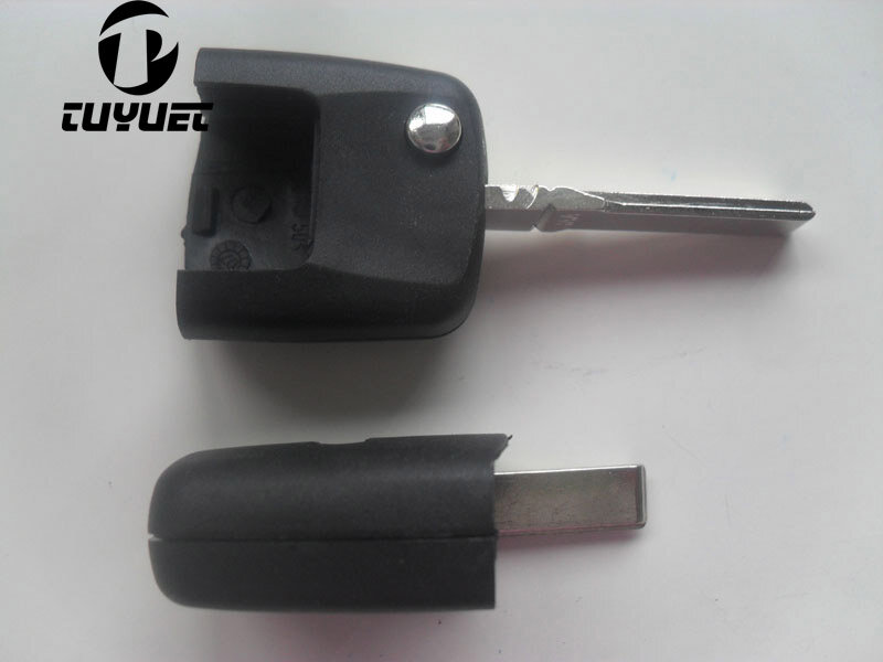 5 Stück/10 Stück Rohlinge Schlüssel kopfs chale für Audi Folding Flip Remote Autos chl üssel etui ungeschnittene Klinge quadratische Form