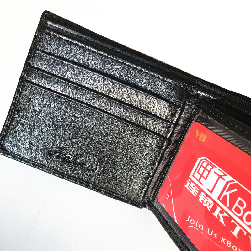 Сумка для монет из искусственной кожи, мужская сумка-кошелек, короткий кошелек с отделением для карт