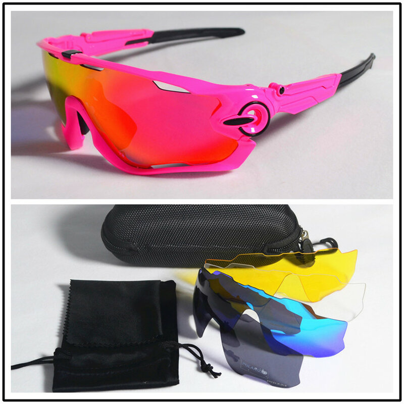 Polarized 5 lens cycling sunglasses UV400 mountain road bike glasses 2019 sport riding running goggles mtb bicycle eyewear men