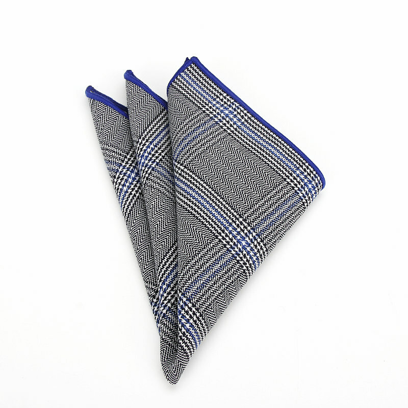 Marke Neue Männer Taschentuch Plaid Solide Muster Hanky Business Casual Tasche Platz für Männer Brust Handtuch Hochzeit Taschentücher Rot Blau