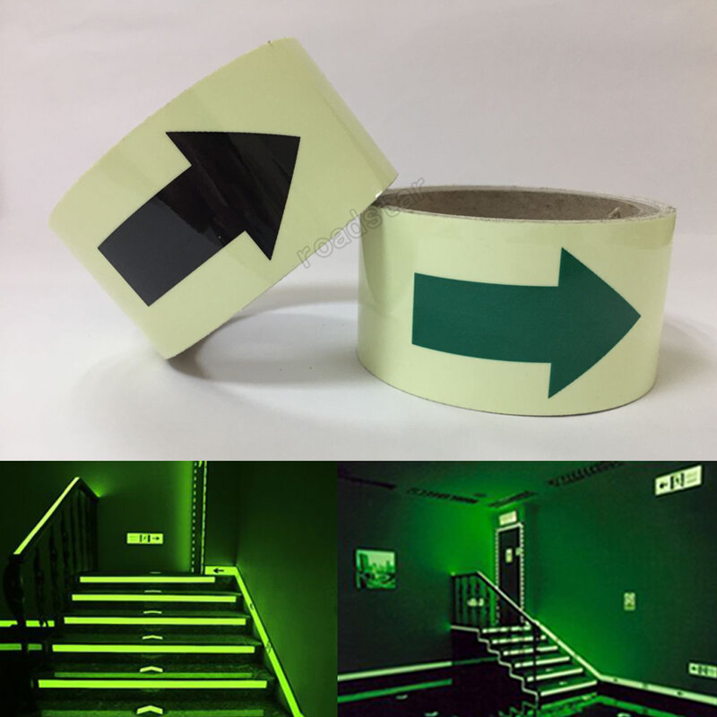 Roadstar 50mmX2m Glow in The Dark Tape Lasting 4 Hours Luminous Film for Safety RS-230AP