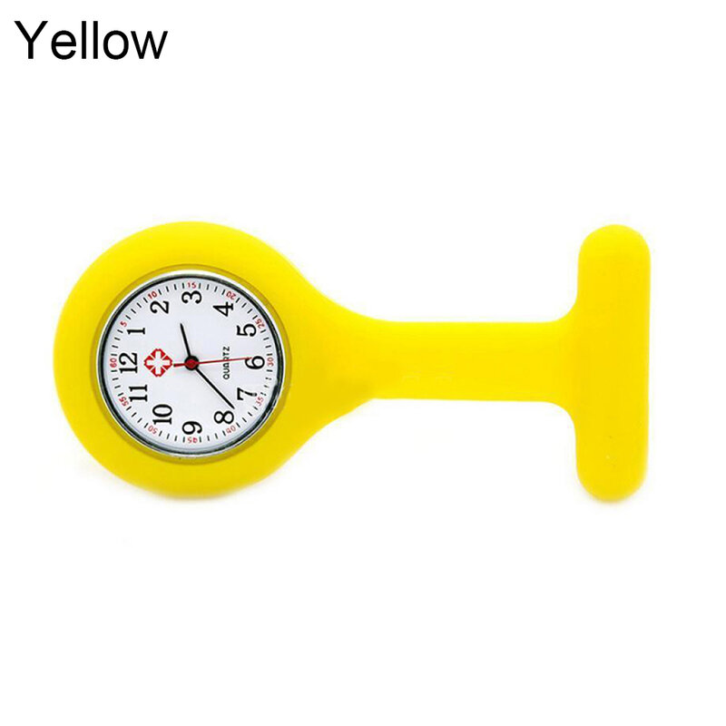 Hot Sales 2018 Fashion Cute New Silicone Nurse Watch Brooch Tunic Fob Watch With Free Battery Doctor Medical Dropshipping