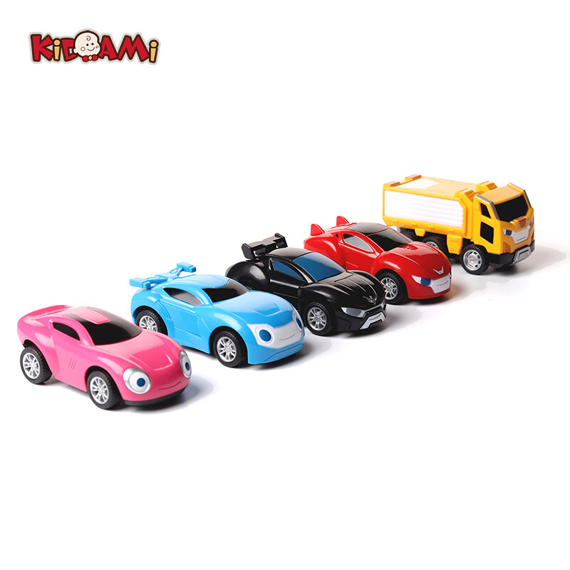 Montre de voiture en alliage 1:64 pour enfants, jouet éducatif en forme de dessin animé coréen, 5 pièces