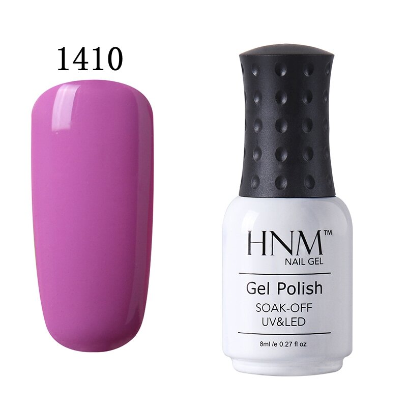 HNM 8ml UV Gel esmalte de uñas lámpara LED laca de Gel 58 colores puros Gel esmalte de Gel Semi permanente tapa Base de esmalte de uñas