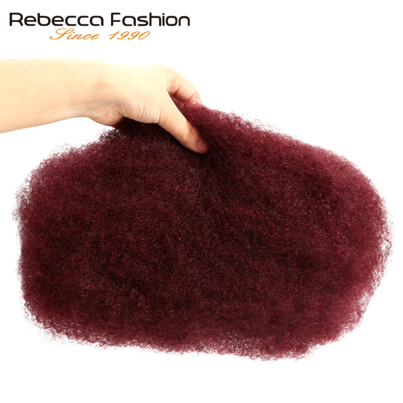 Rebecca Brazilian Remy Afro kinky Curly Bulk Human Hair For Braiding 1 Bundle 50g/pc Natural Color #2 #4 #30 #99j #27Braids Hair