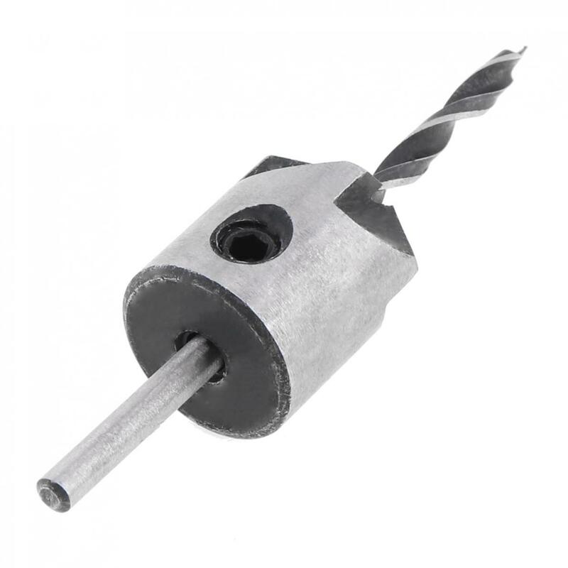 New Arrival 3mm HSS Carpentry Countersink Drill High Speed Steel Drill Bit + Wrench