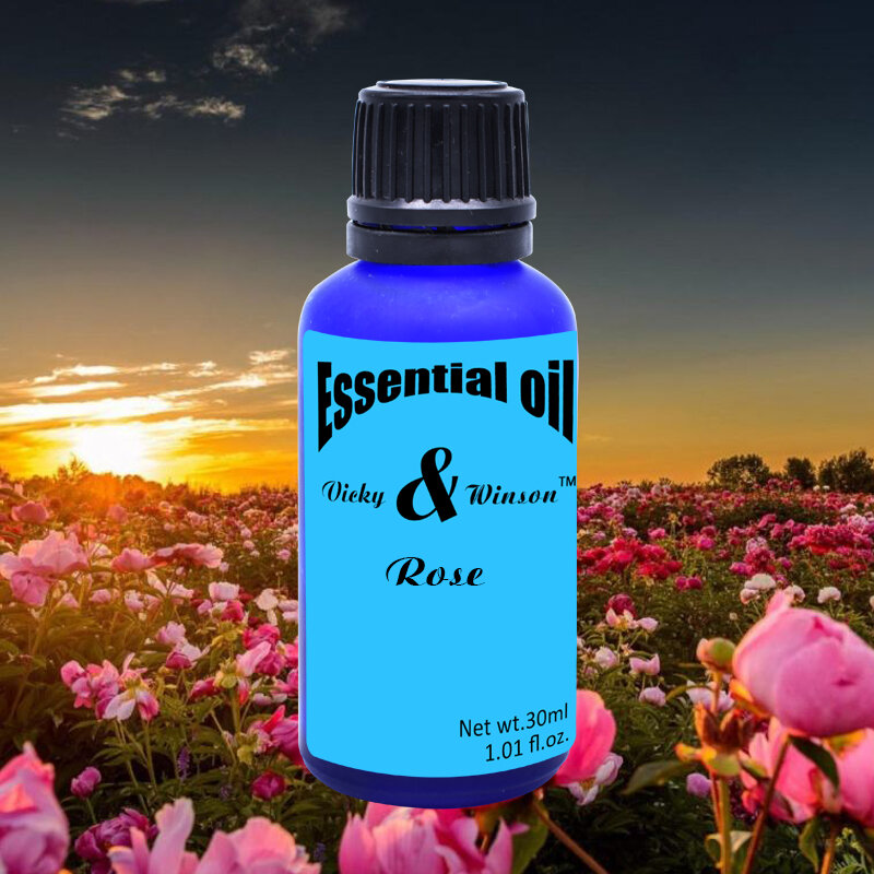 Vicky&winson Rose aromatherapy essential oils 30ml Aromatic car fragrant indoor odor to purify the air deodorization