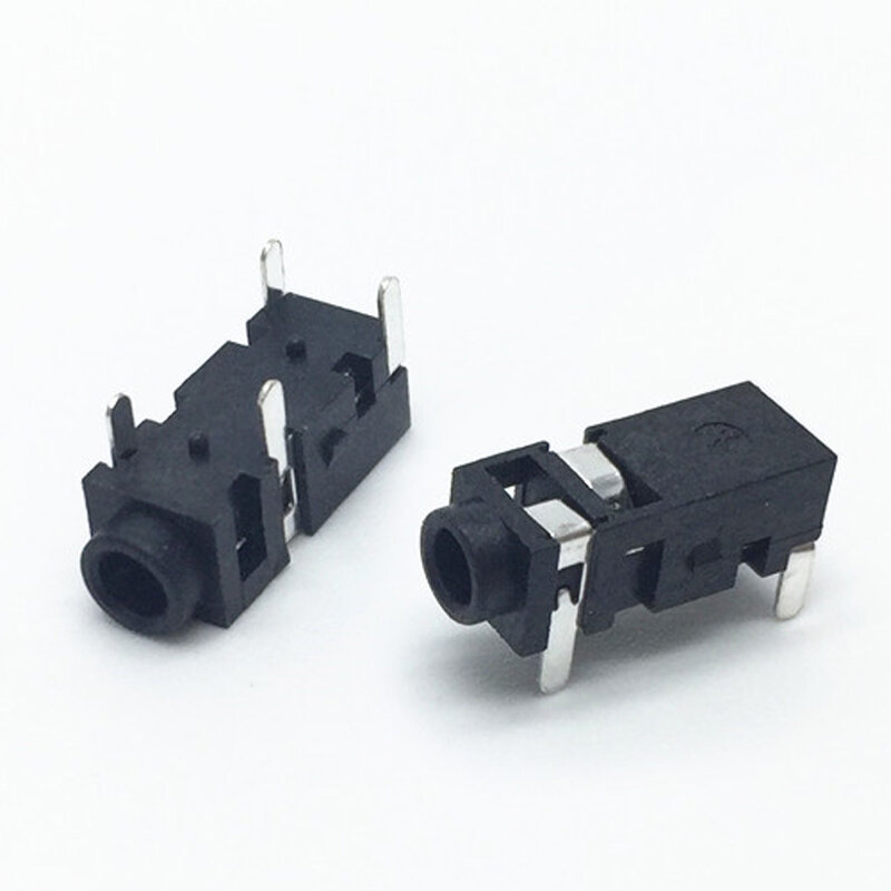 PJ serie estéreo de 3,5mm hembra con tornillo 3,5 Jack de audio auriculares 3P doble Vertical conector de canal 313 de 392 a 324