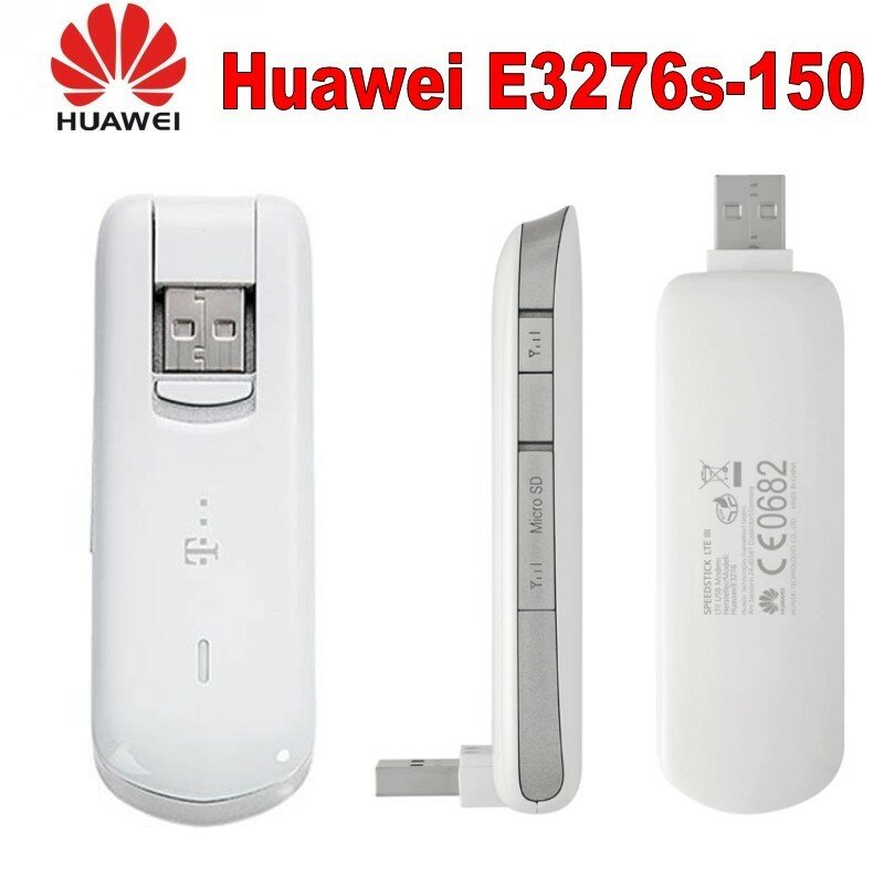 100% Original ปลดล็อค LTE 150Mbps HUAWEI E3276S 4G USB Modem 4G LTE โมเด็ม