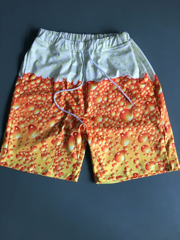 Purple/Green Weeds 3D Printed Mens Shorts Unisex Streetwear Elastic Waist Shorts Summer Beach Harajuku Casual Shorts DK-2