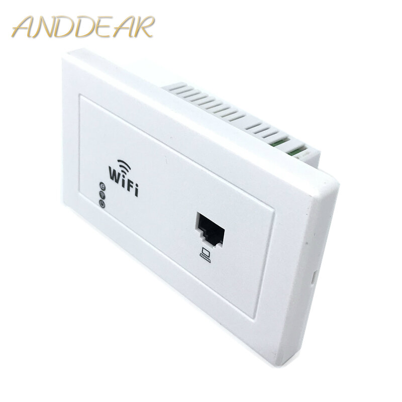 ANDDEAR Белый беспроводной WiFi в стене AP высокое качество гостиничные номера Wi-Fi покрытие мини настенное крепление AP маршрутизатор точка доступа