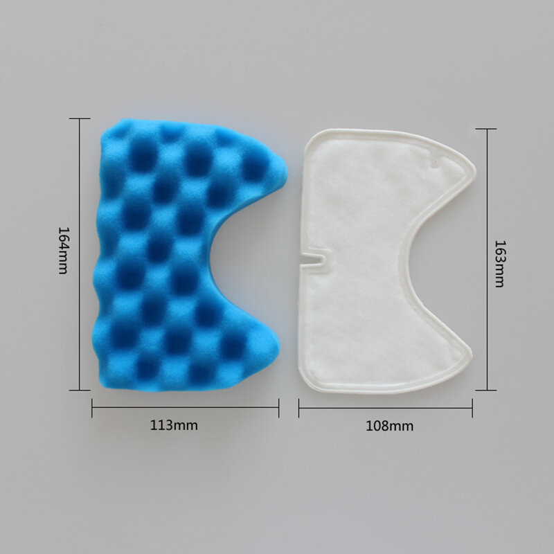 Filtro Hepa de esponja azul y 1 filtro de algodón para Samsung DJ97-00492A, piezas de aspiradora SC6520/30/40/50/60/70/80/90 SC68, 1 unidad