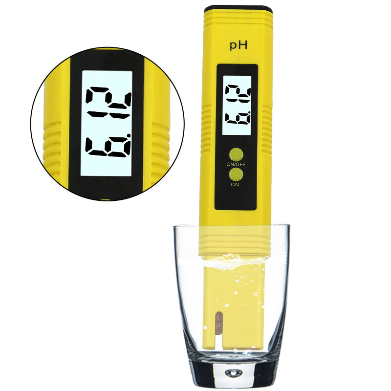 Medidor de PH Digital LCD de alta precisión 0,01, probador para agua, comida, acuario, piscina, hidroponía, tamaño de bolsillo, gran pantalla LCD