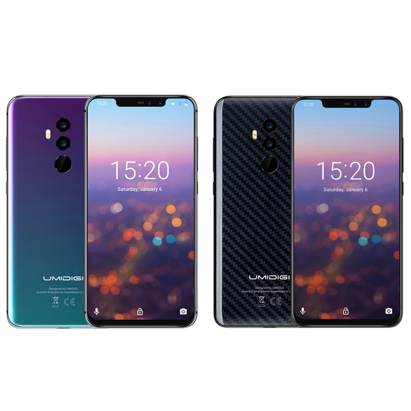 UMIDIGI Z2 Pro 6.2"Full screen smartphone Android 8.1 6GB+128GB Helio P60 16MP Quad Lens 4G LTE NFC Wireless charge Mobile phone