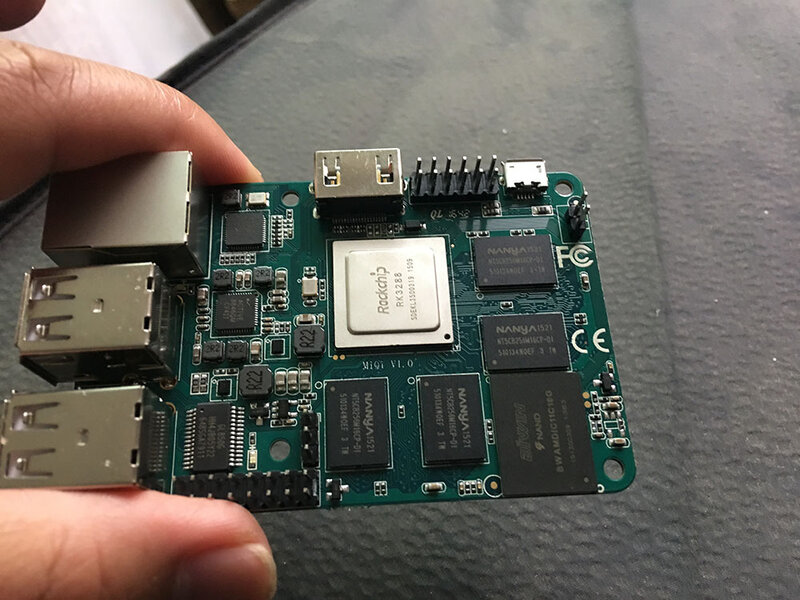 Miqi MiniPC, RK3288 ARM Quad-core A17 Ontwikkeling/demo board 1.8 ghz x4, open source Ubuntu, Android HDMI 2 gb DDR3 16 GeMMC