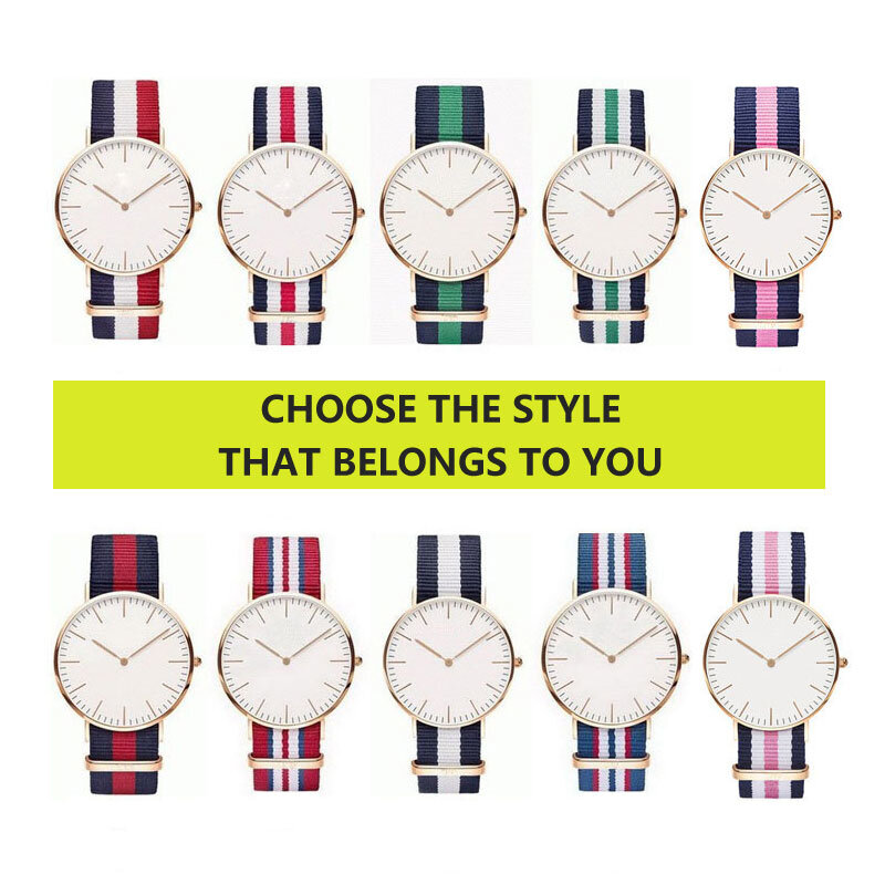 High Quality Nylon Watchband for dw watch Daniel Wellington multiple colour 18mm 20mm Luxury Replace Bracelet Strap Watch Band