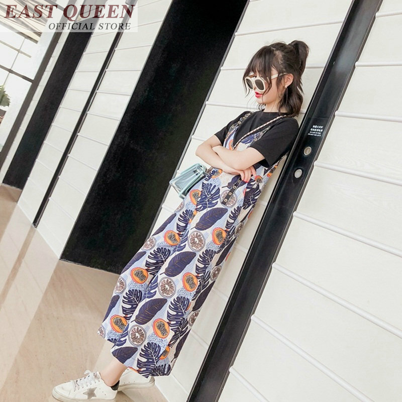 Women jumpsuit rompers floral print casual summer beach jumpsuits straight ankle-length pants pockets ladies romper DD851 L