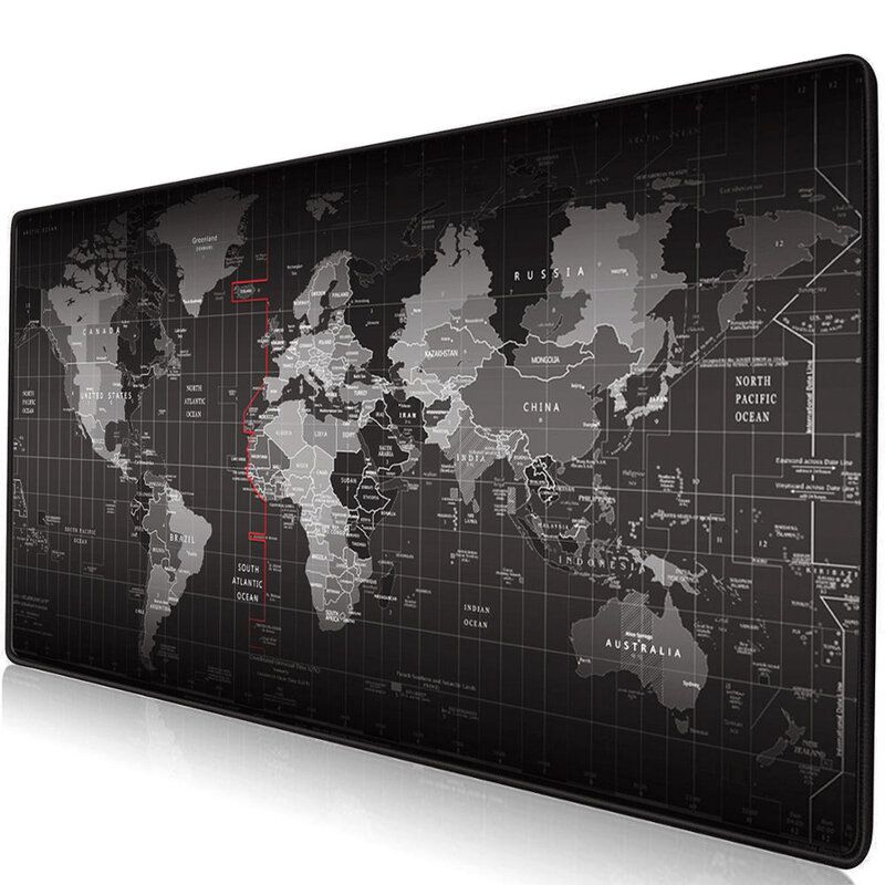 Hot Selling Extra Large Mouse Pad Old World Map Gaming Mouse pad Anti-slip Natural Rubber Gaming Mouse Mat with Locking Edge