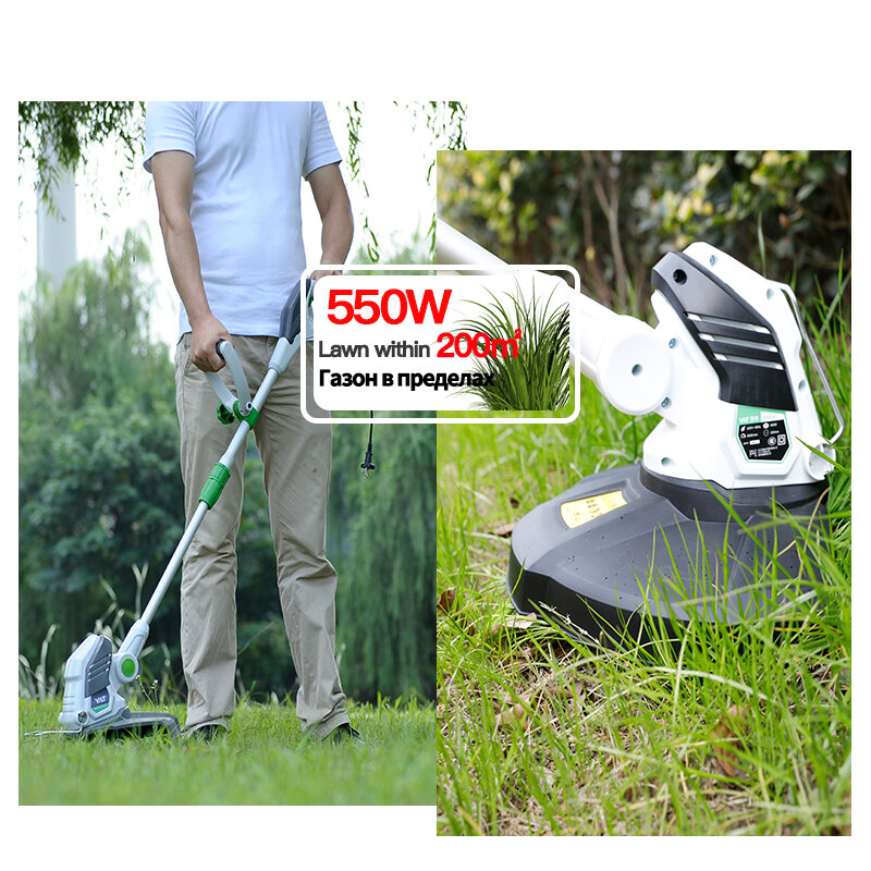 YAT Electric Trimmer Grass Trimmer 280W/550W Grass String Trimmer Pruning Cutter Garden Tools Lawn Mower