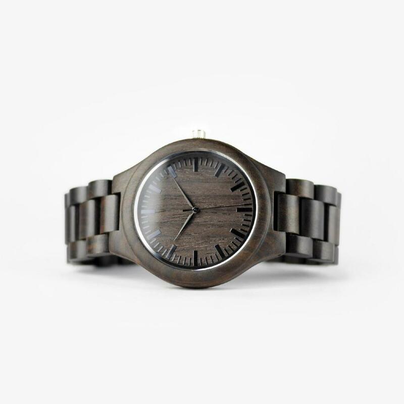 REDEAR Handgemaakte Zwarte Sandelhout Horloges minnaar Horloges Cool Natuur Hout Quartz Automatische Horloge in Geschenkverpakking