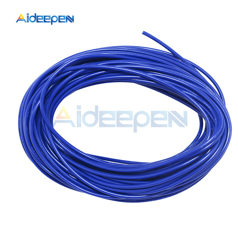 Cabo elétrico, 10 m, cabo 24awg, pvc isolado, gancho, fio 300v, vermelho/preto/azul/amarelo