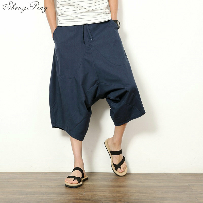Pantalons traditionnels chinois pour hommes, vêtements d'été à la mode, Q790
