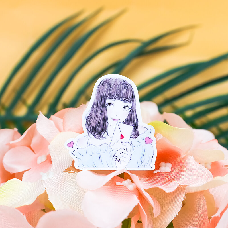 40pcs Cute Self-made Sen Girls Life Decorative Stickers Scrapbooking Stickers /decorative /DIY Craft Photo Albums Waterproof