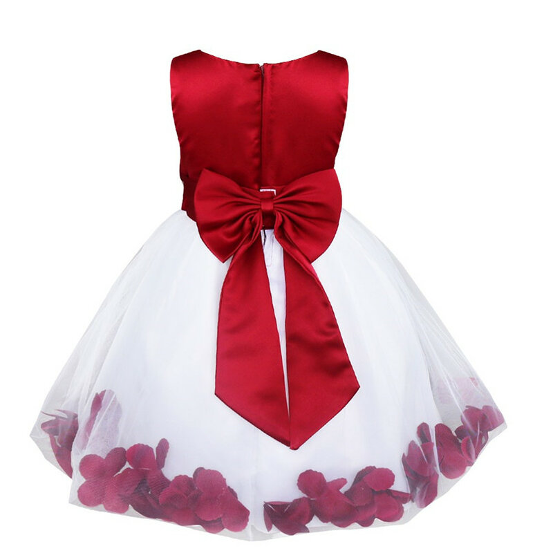 TiaoBugทารกVestido Infantilดอกไม้สาวชุดกลีบสง่างามประกวดอย่างเป็นทางการชุดสาวดอกไม้สำหรับชุดงานแต่งงาน