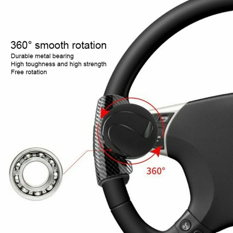 Botão do carro flexível fácil instalar rotação spinner anti-deslizamento universal silicone volante impulsionador ferramenta alça de controle de ajuda