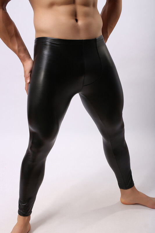 Mens Allenamento Fitness di Compressione Leggings Pantaloni Degli Uomini di Fondo Bodybuilding Pelle Calzamaglie Pantaloni