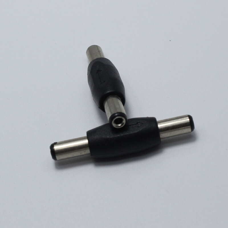 2 piezas 5,5*2,1mm/5,5x2,1mm conector de enchufe de CC macho a macho montaje de Panel enchufes adaptador