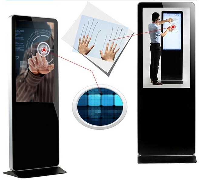 55 Inch Vloerstaande Interactieve Multi Touch Digital Signage Lcd Display