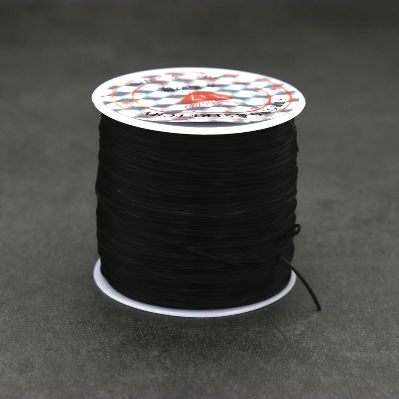 ジュエリー作り用の伸縮性のあるワイヤーロープ,ブレスレットやネックレスを作成するための強力な糸,50m