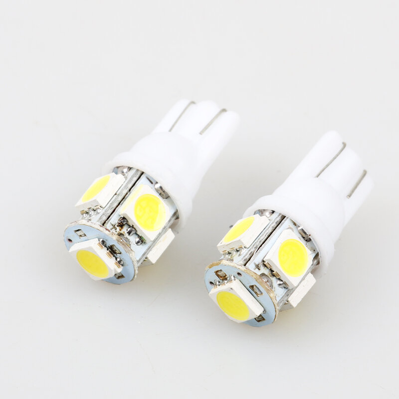 T10 W5W 5050 5SMD marcador Carro LEVOU luz de leitura cúpula Lâmpada 192 168 194 W5W 2825 158 Porta Estacionamento Lâmpada luz 12 v-car styling