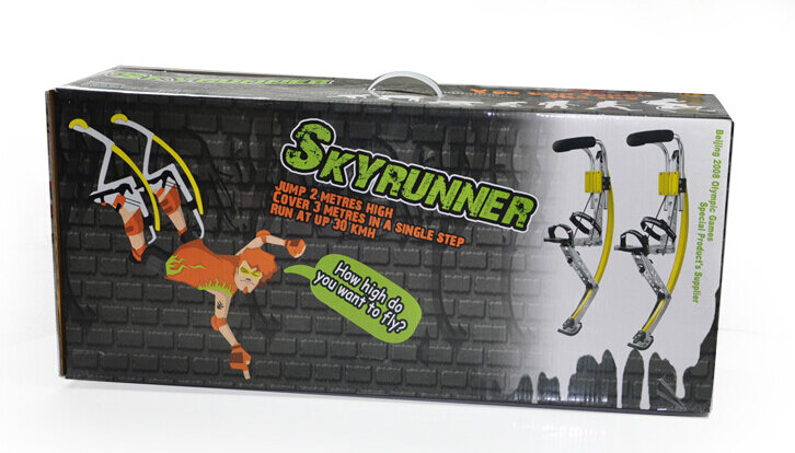 Ходли для прыжков Skyrunner для взрослых, черный Вес 155 ~ 200 фунтов/70 ~ 90 кг, для мужчин и женщин, оборудование для упражнений на открытом воздухе