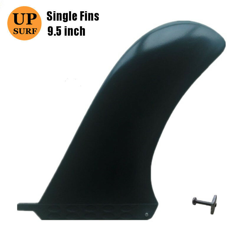 Longboard Fins 9.5"Length High Quality Center Fins/Single Surfboard Fins 9.5 inch Center Fins With Screw