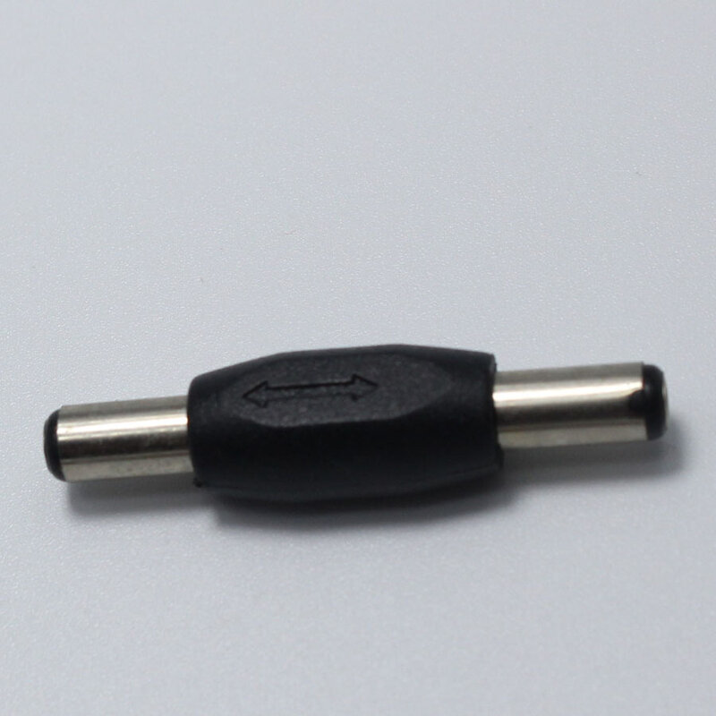 2 piezas 5,5*2,1mm/5,5x2,1mm conector de enchufe de CC macho a macho montaje de Panel enchufes adaptador