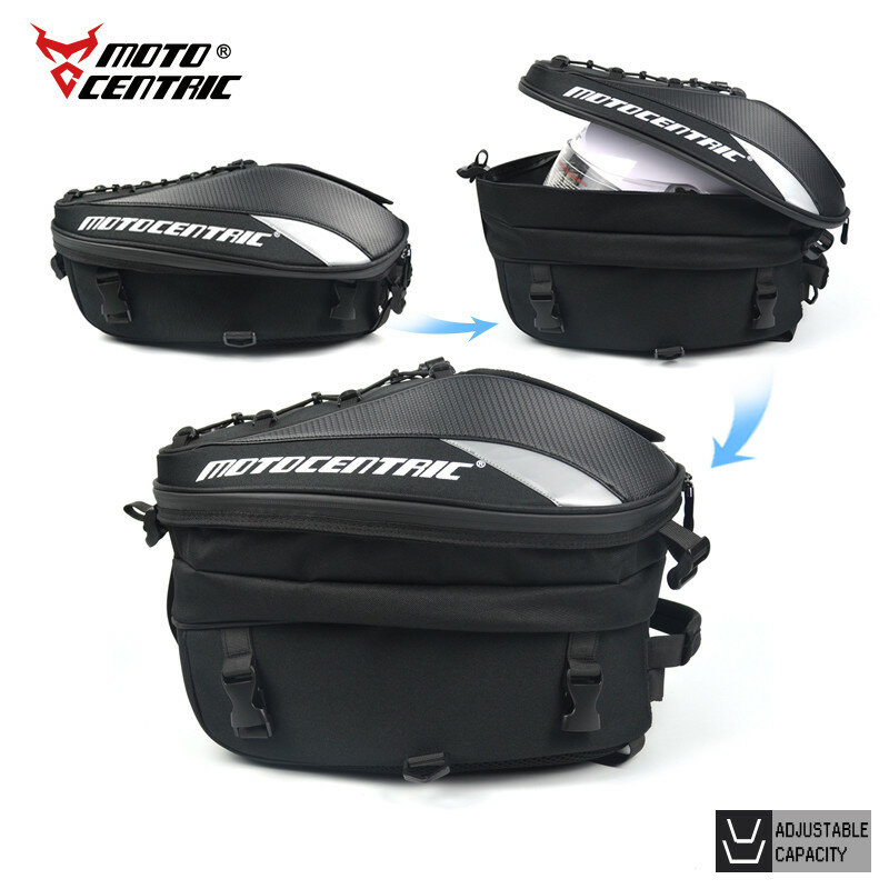 Bolsa trasera impermeable para motocicleta, mochila multifuncional duradera para asiento trasero de motocicleta, alta capacidad, nueva
