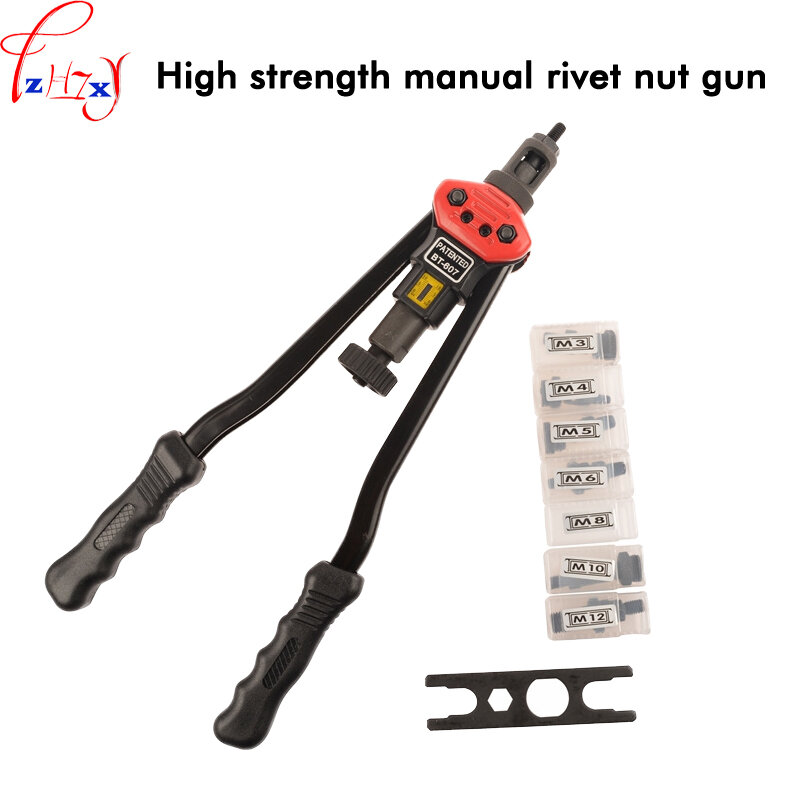 1 cái M3-M12 Tay tán đinh nut gun BT607 kiểu mạnh pull đinh tán nut tán đinh gun double tán đinh