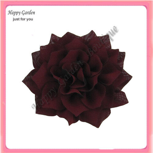 Gratis pengiriman!! 24 pcs/lot 10 cm diameter 5 warna berongga chiffon bunga dapat mencampur pesanan