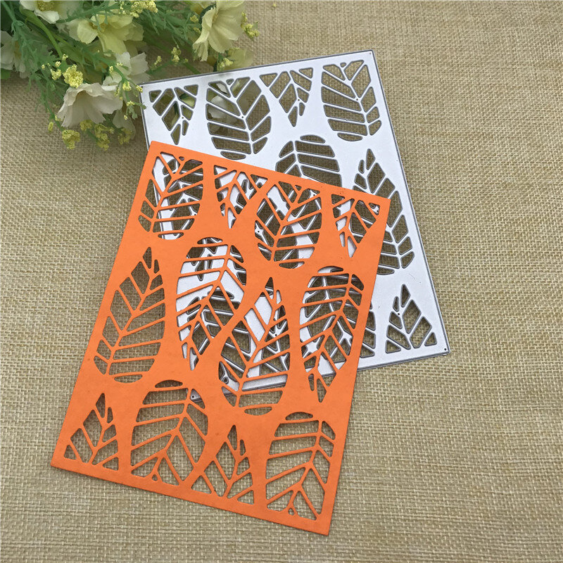 Leaf background Metal Cutting Dies Stencil for DIY Scrapbooking Photo Album Embossing Paper Cards Decorative Crafts