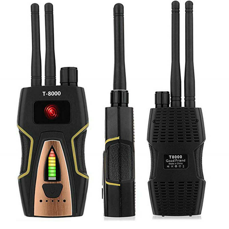Anti-Spy Wireless RF สัญญาณ Bug GPS กล้องสัญญาณสำหรับกล้องซ่อน GSM ฟังอุปกรณ์ T8000ฟรีการจัดส่ง