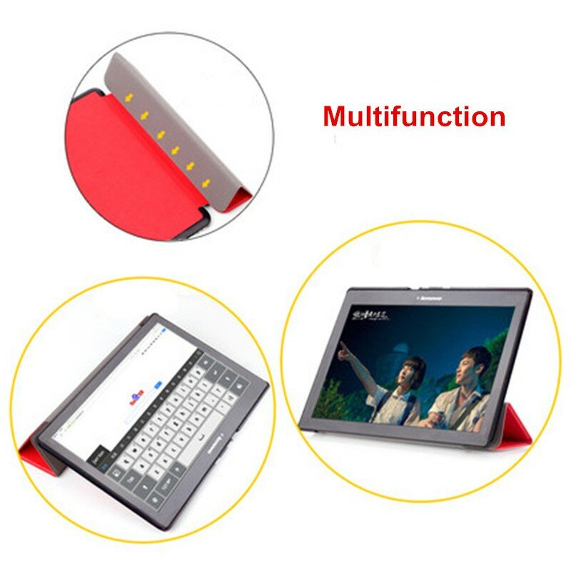 Fall für Lenovo Tab 2 A10 70 PU Leder Tablet Abdeckung für Tab2 A10-30 X30F A10-70F A10-70L Tablet Fall Capa para + Stylus Stift