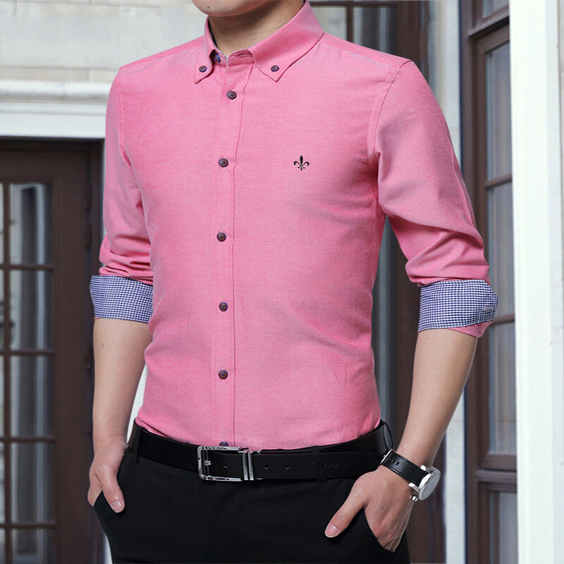 Dudalina Printed Men's Shirts Camisa Long Sleeve Turn-Down Collar camisa social masculina Fashion Causal Shirts Men 2020 Cotton