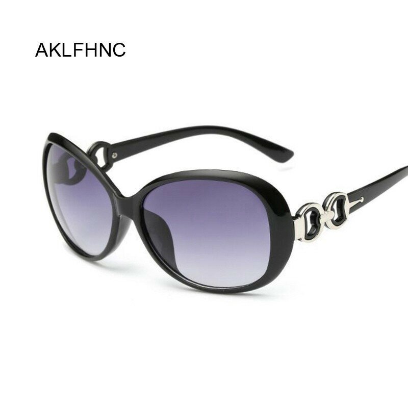 Очки солнцезащитные женские круглые, брендовые дизайнерские винтажные овальные очки с прозрачными линзами в стиле ретро