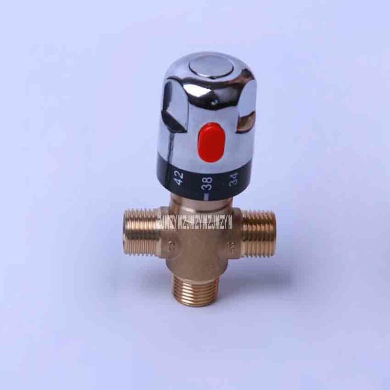 50 шт./лот 4 "термостатический смесительный клапан, монтируемый на душ, солнечный медный термостатический клапан, кран, трубопроводный клапан 0-50 градусов, горячая распродажа