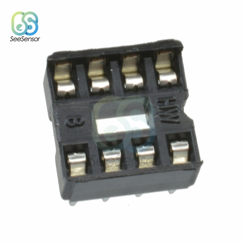 10 pz/lotto 2.54mm 8 Pin 8 Pin DIP-8 8DIP 8 DIP IC zoccoli adattatore tipo di saldatura connettore IC